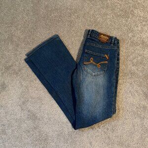 LUXIRIE Grass Roots Low Rise Bootcut Jeans Size 28 (30x31) MADE IN USA